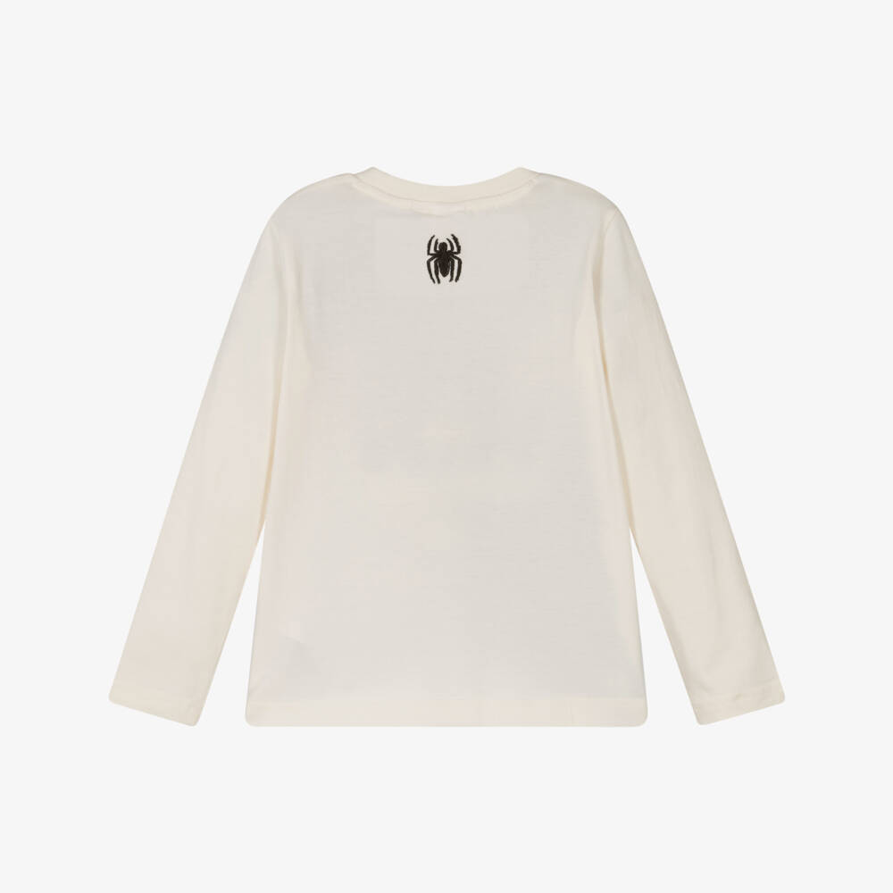 iDO Baby-Boys Cotton Spiderman Ivory Tee | Childrensalon Outlet