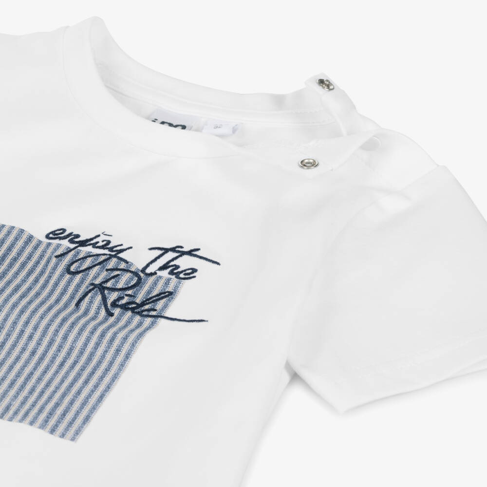 iDO Малыши-Футболка из хлопка для мальчиков с веселым слоганом | Childrensalon Outlet