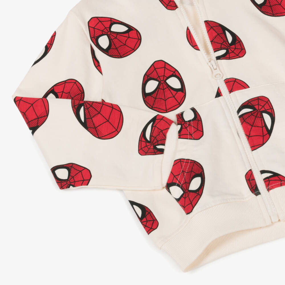 iDO Baby-جاكيت هودي سبايدرمان كريمي للأولاد | Childrensalon Outlet