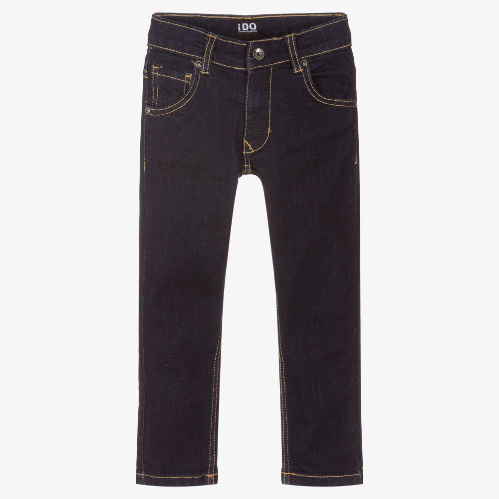 iDO Junior - Boys Dark Blue Slim Fit Jeans | Childrensalon