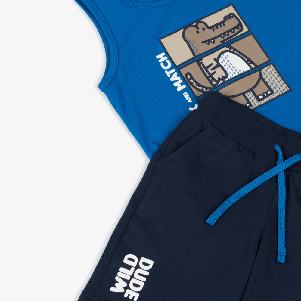 iDO Baby-Boys Dino-Themed Blue Playset | Childrensalon Outlet