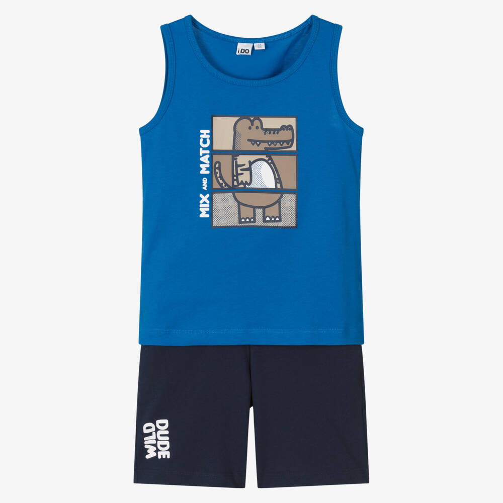 iDO Baby-Boys Dino-Themed Blue Playset | Childrensalon Outlet
