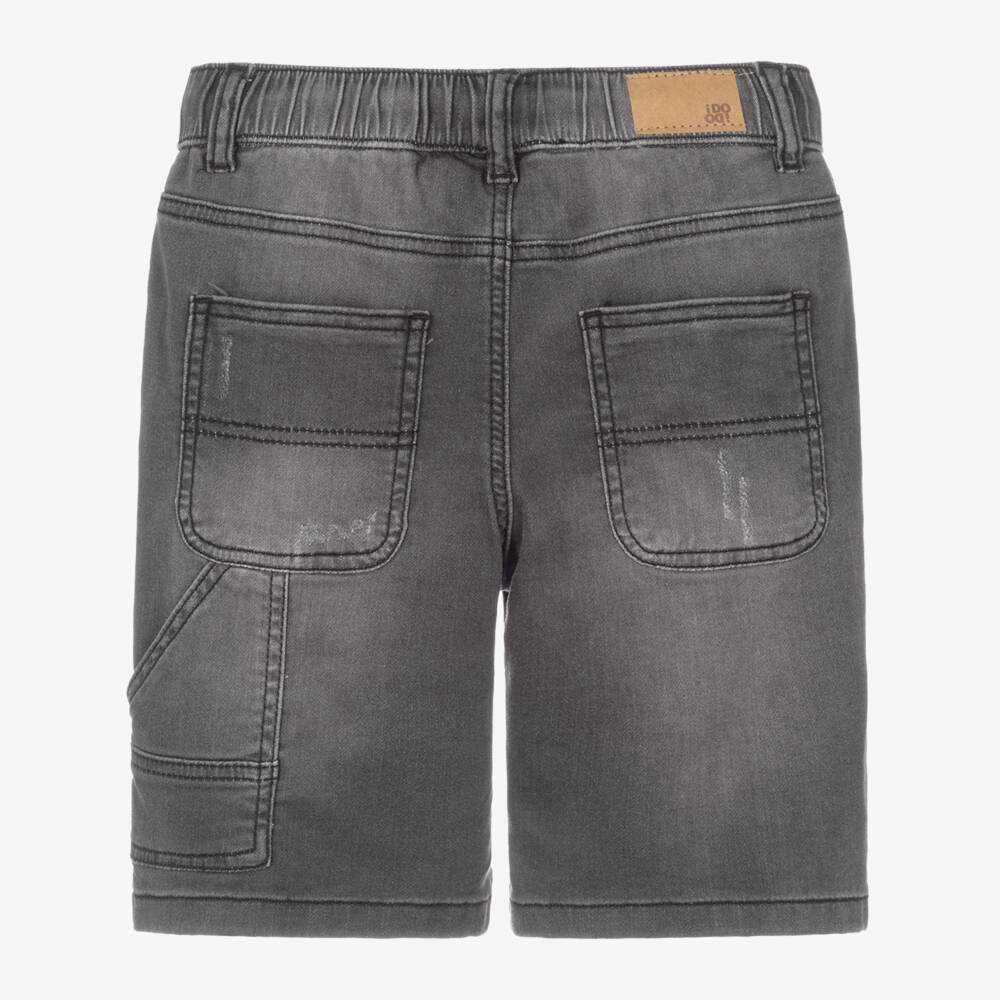 iDO Junior-Boys Distressed Grey Jersey Shorts | Childrensalon Outlet