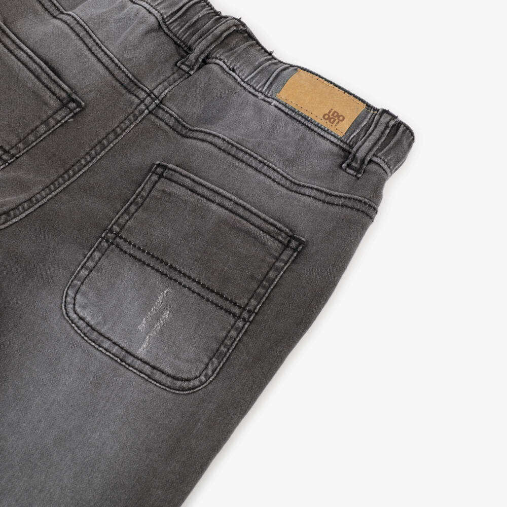 iDO Junior-Boys Distressed Grey Jersey Shorts | Childrensalon Outlet