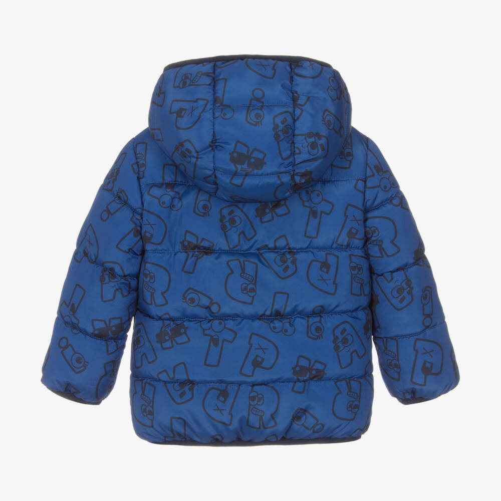 iDO Малыши-Boys Dual-Style Blue Hooded Coat | Childrensalon Outlet