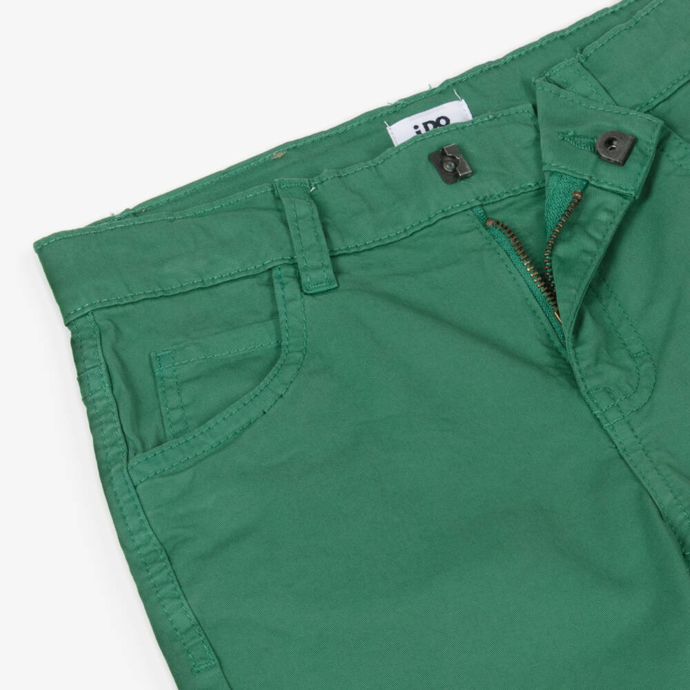 iDO Baby-Boys Easy-Fit Green Chino Shorts | Childrensalon Outlet