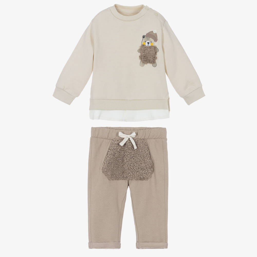 iDO-Boys Fluffy Bear Outfit Set | Childrensalon Outlet