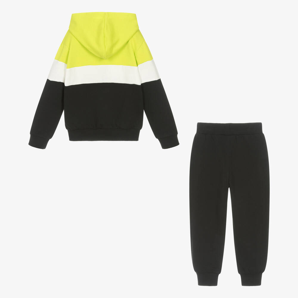 iDO Малыши-Черно-зеленый спортивный костюм | Childrensalon Outlet