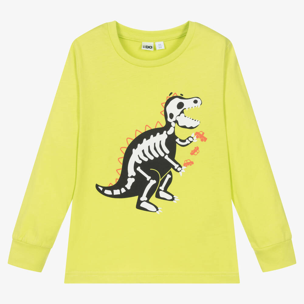 iDO Baby - Haut vert en coton dinosaure garçon | Childrensalon