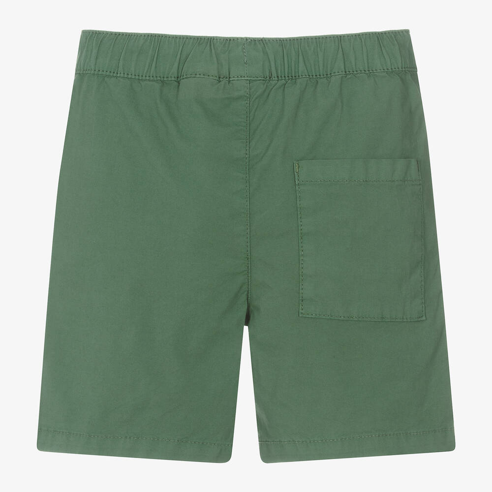 iDO Baby-Boys Green Cotton Shorts | Childrensalon Outlet