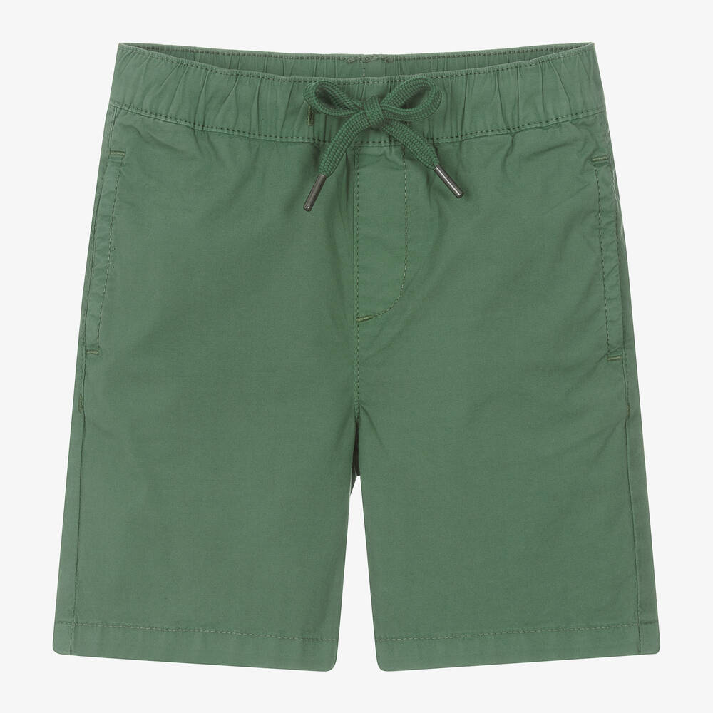 iDO Baby-Boys Green Cotton Shorts | Childrensalon Outlet