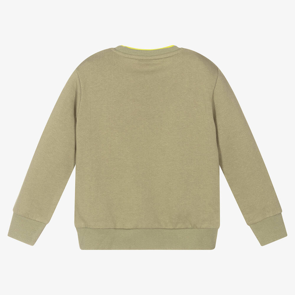 iDO Малыши-Boys Green Cotton Sweatshirt | Childrensalon Outlet