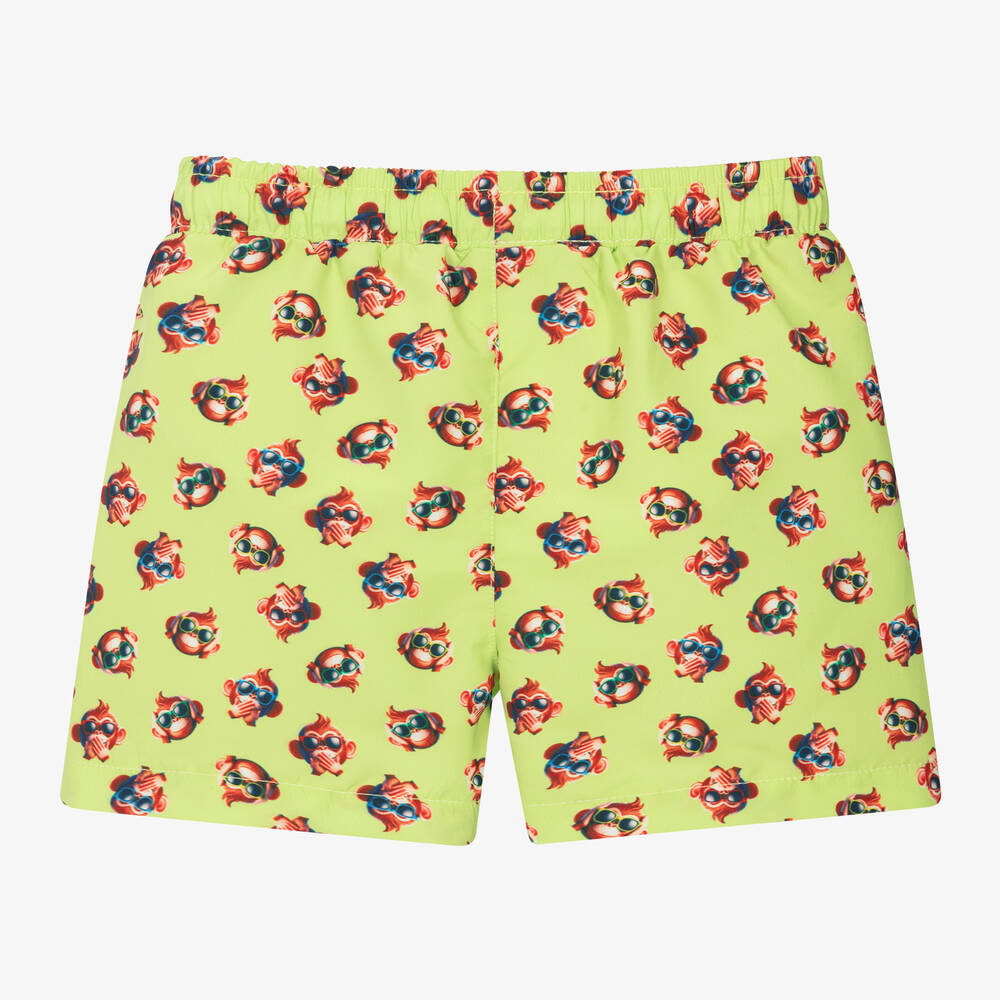 iDO Baby-Boys Green Monkey Print Swim Shorts | Childrensalon Outlet