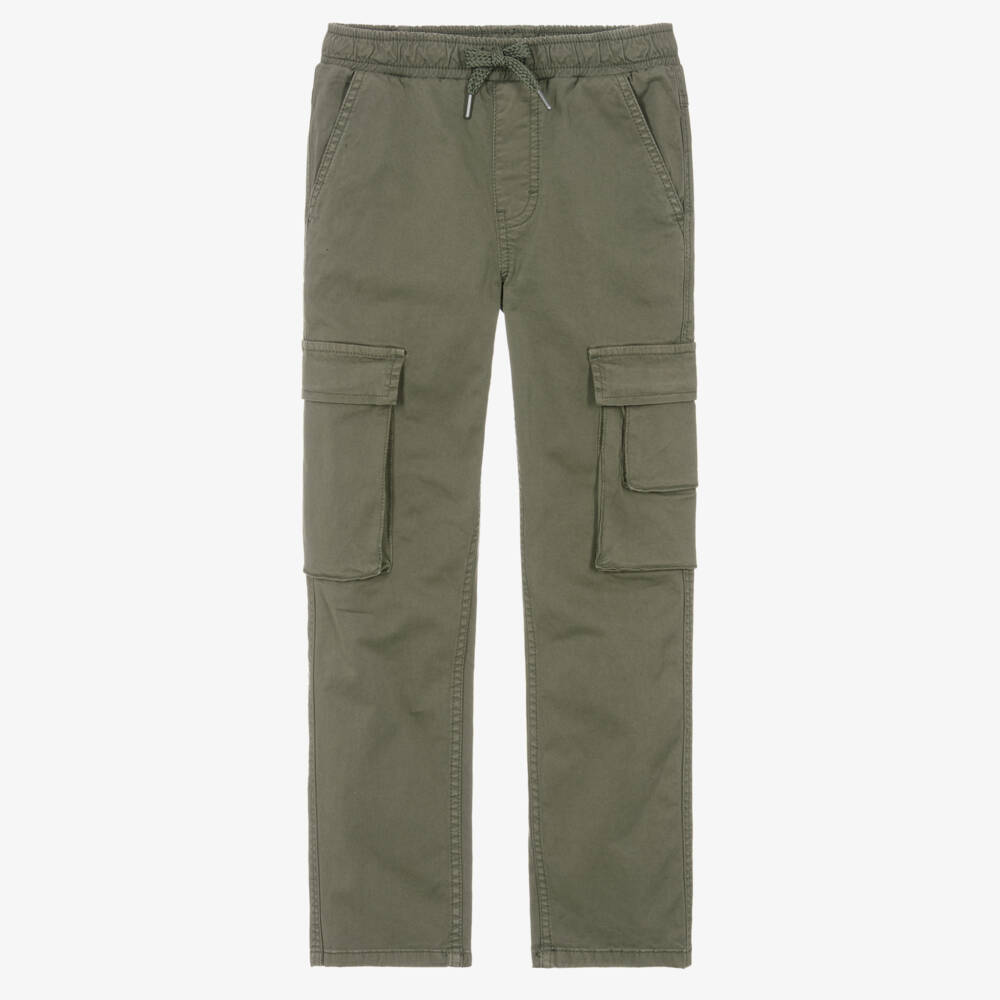 iDO-Boys Green Utility Trousers | Childrensalon Outlet