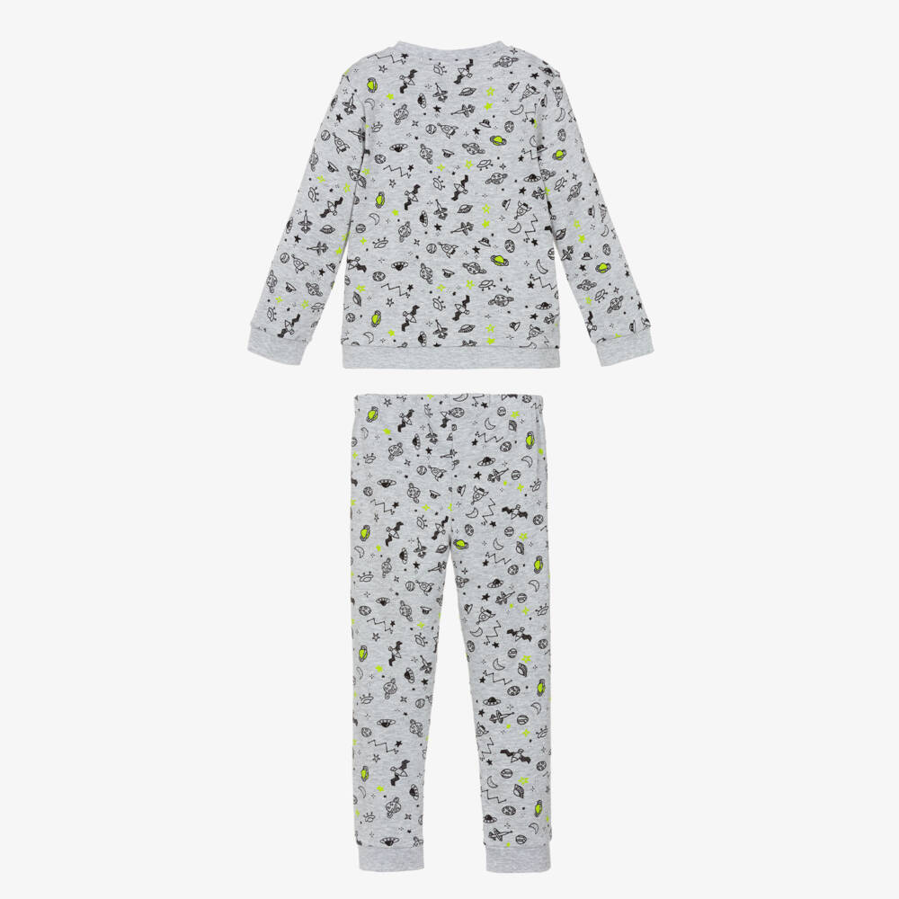 iDO-Boys Grey Gaming Print Pyjamas | Childrensalon Outlet