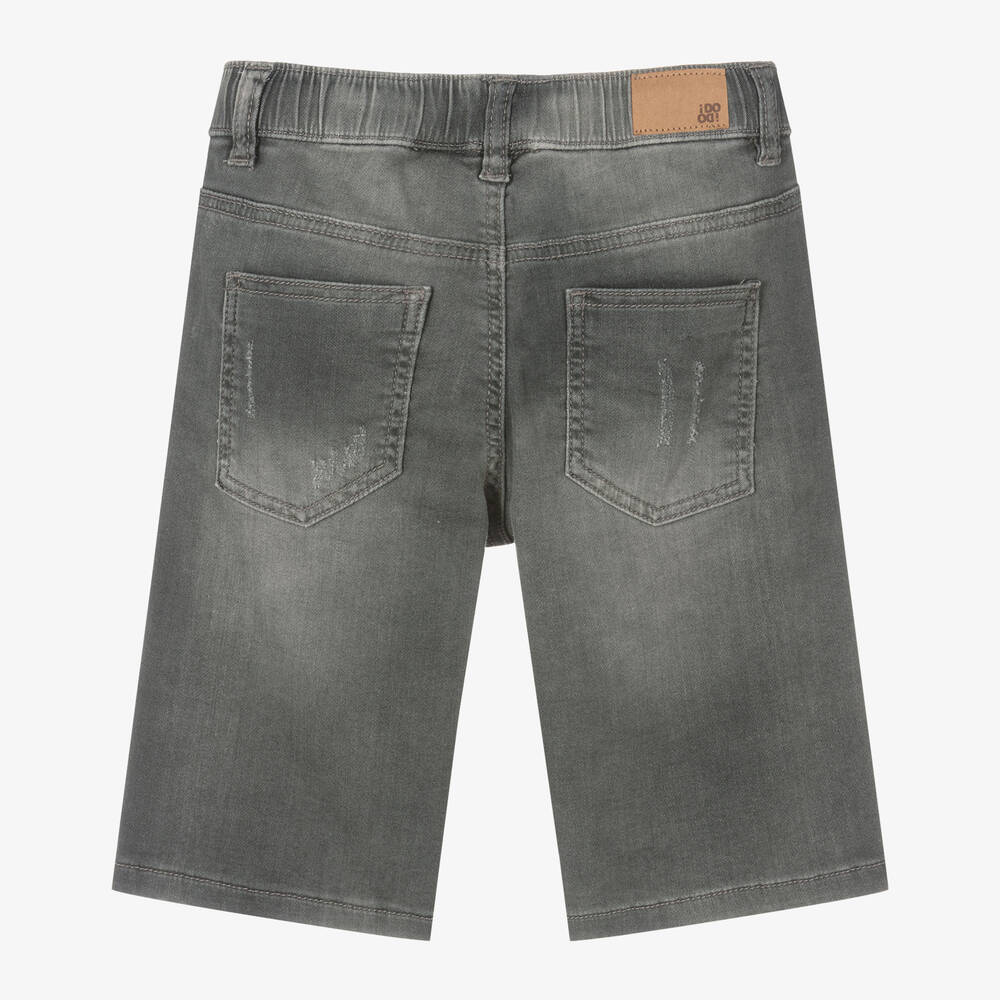 iDO Junior-شورت قطن دنيم لون رمادي للأولاد | Childrensalon Outlet