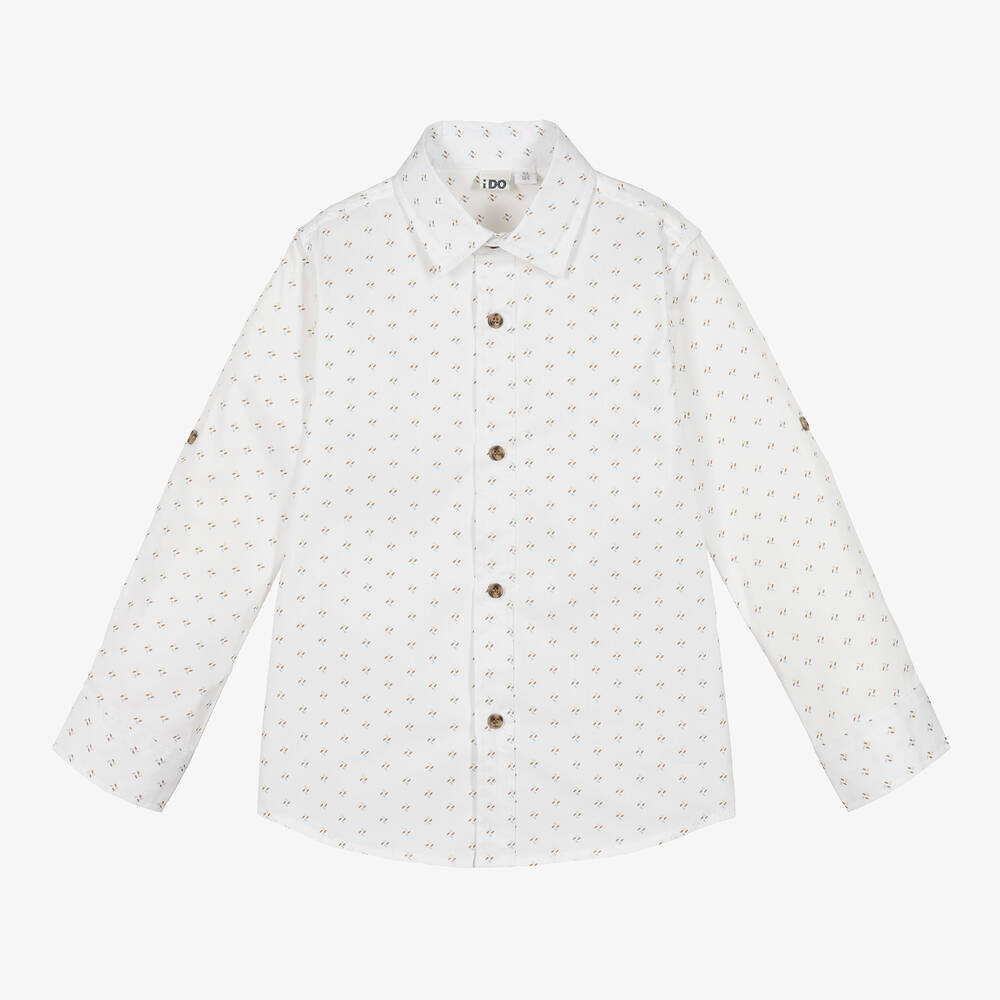 آي دو Baby-قميص مزيج قطن لون عاجي للأولاد | Childrensalon Outlet