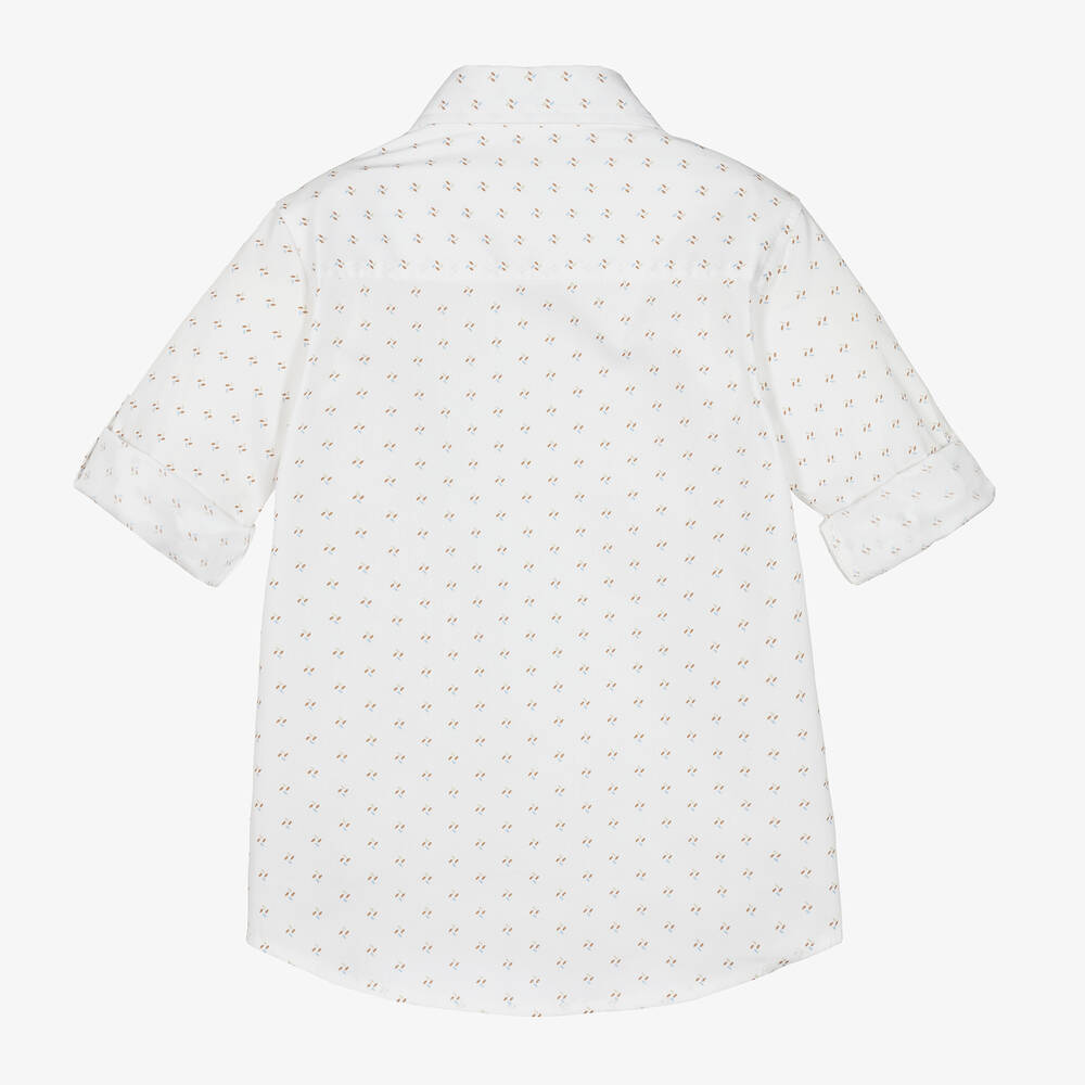 آي دو Baby-قميص مزيج قطن لون عاجي للأولاد | Childrensalon Outlet