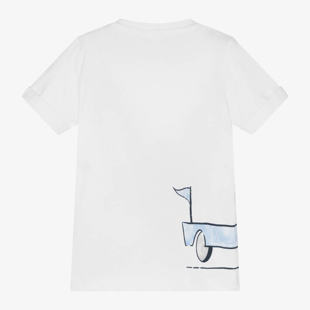iDO Baby-Boys Ivory Cotton Tee Delight | Childrensalon Outlet