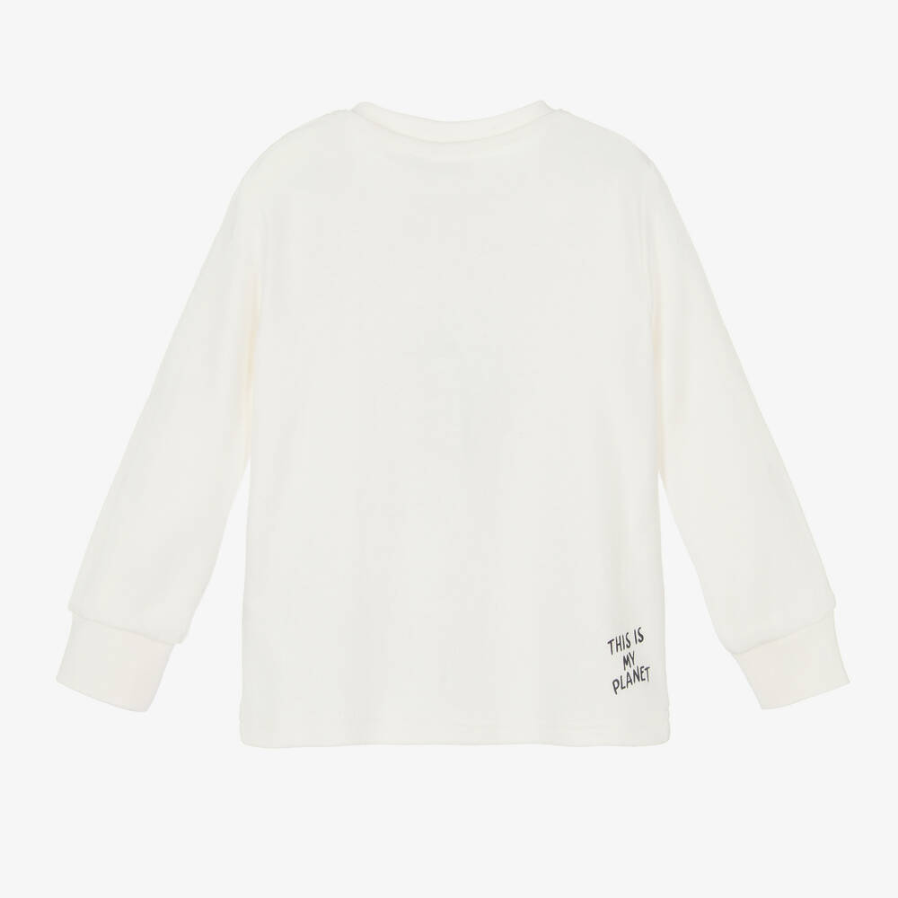 iDO Малыши-Кремовый хлопковый топ | Childrensalon Outlet