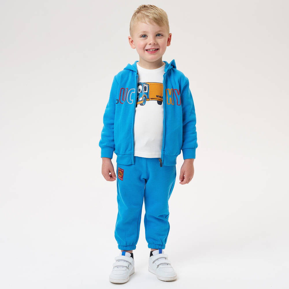 iDO Малыши-Кремовый хлопковый топ с грузовиком | Childrensalon Outlet