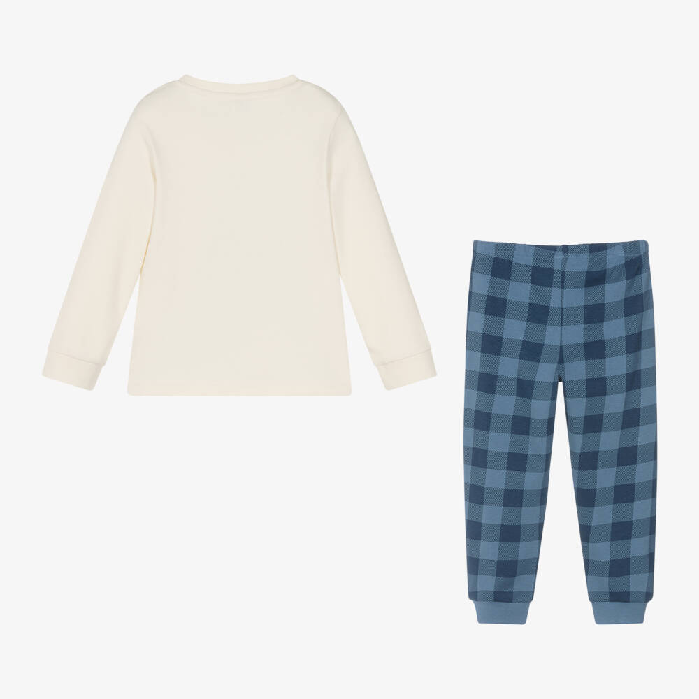 iDO Baby-Boys Ivory Space Cotton Pyjamas | Childrensalon Outlet