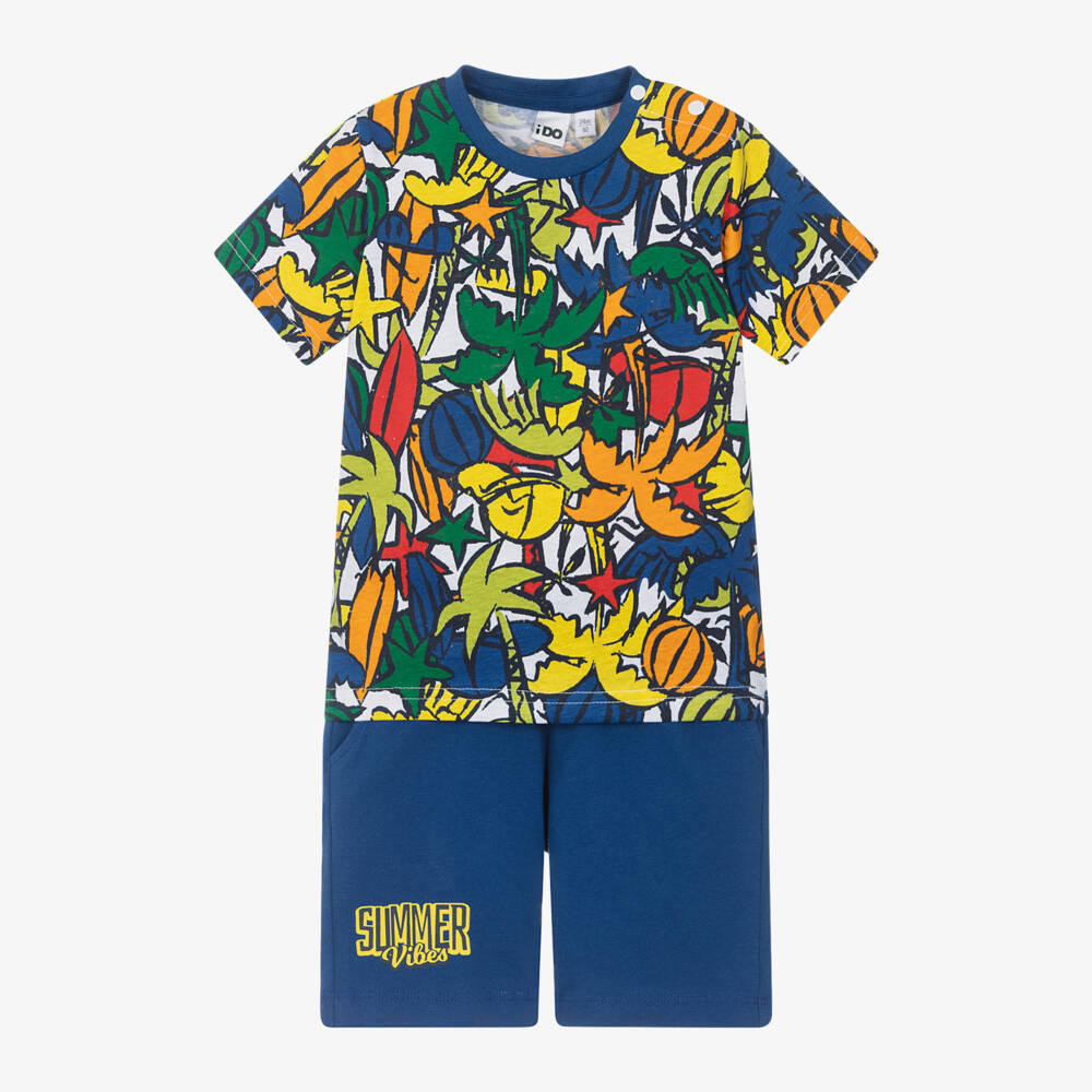 iDO Малыши-Комплект синих шорт для мальчиков Джунгли Приключение | Childrensalon Outlet