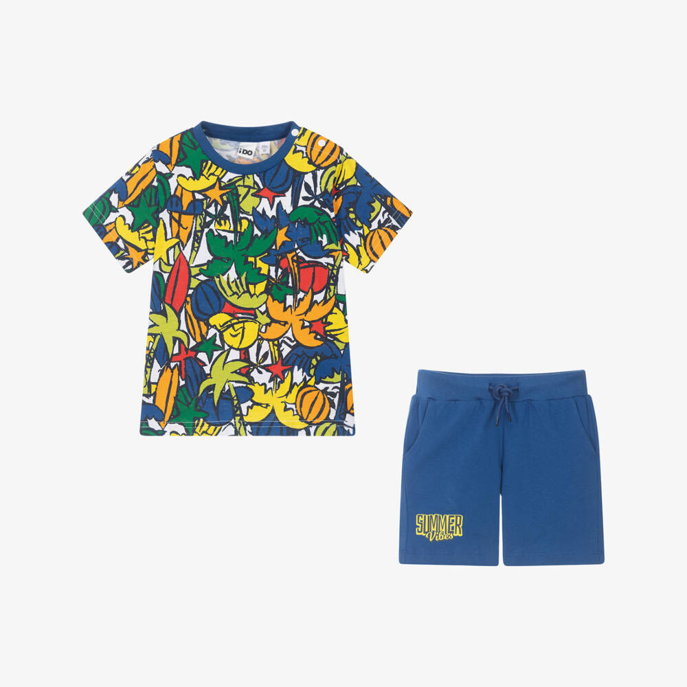 iDO Малыши-Комплект синих шорт для мальчиков Джунгли Приключение | Childrensalon Outlet