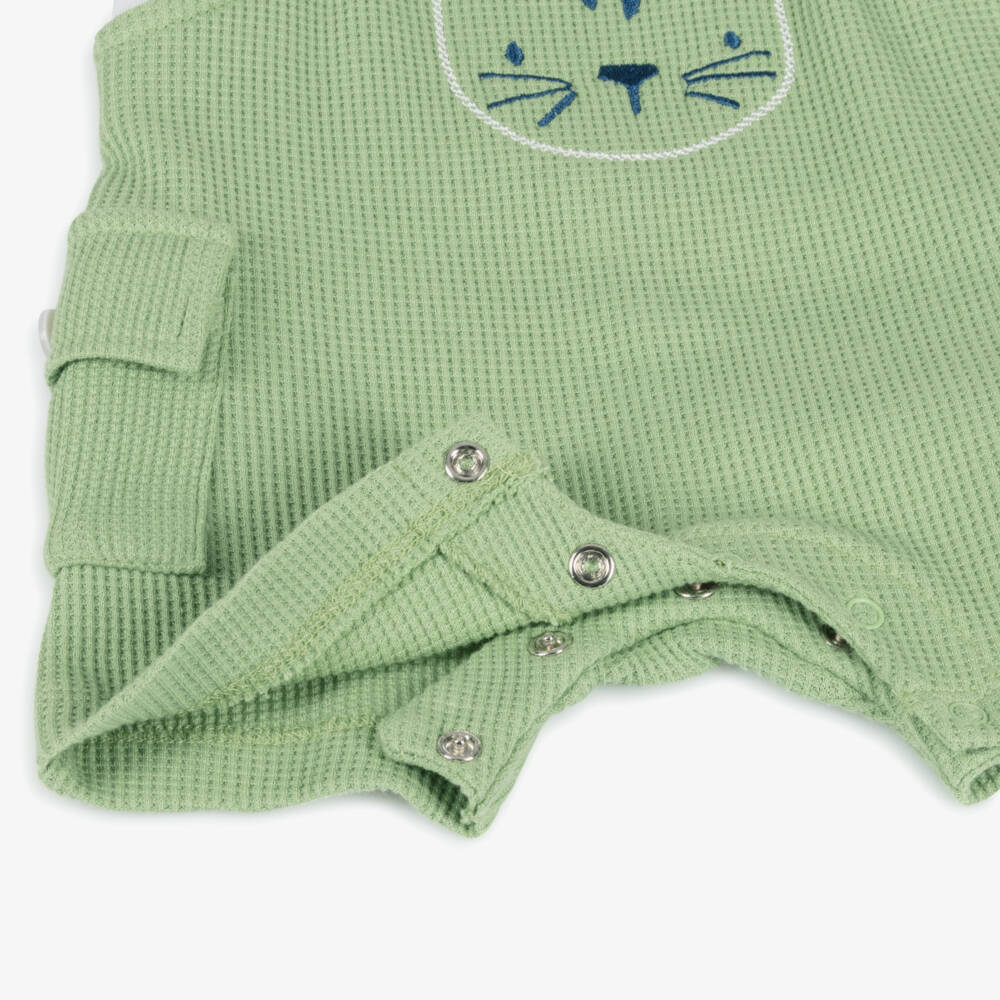 iDO Mini-جمبسوت أخضر للأولاد بنقشة سفاري الأدغال | Childrensalon Outlet