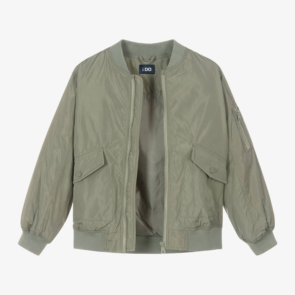 Boys khaki bomber jacket deals