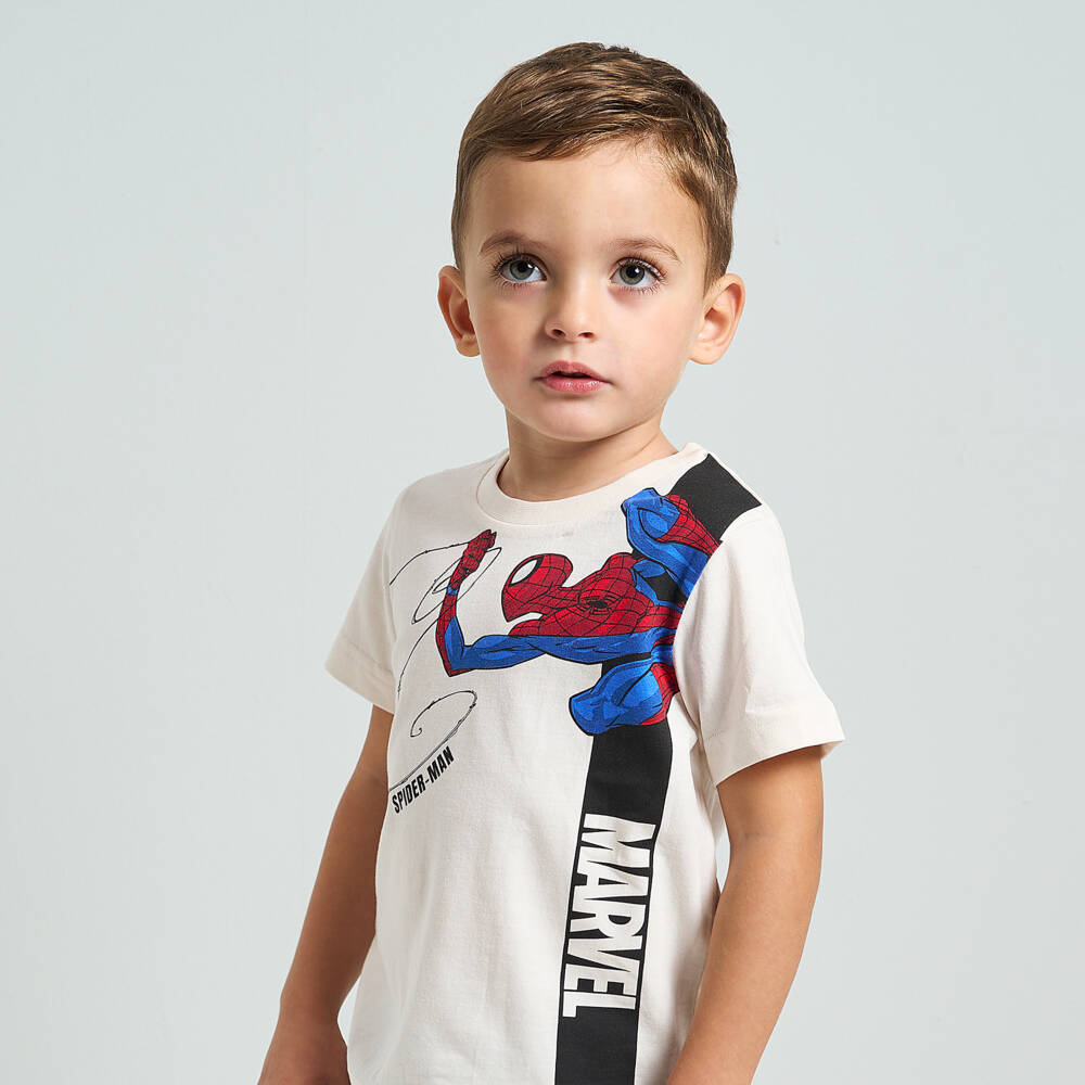 iDO Baby-Boys Marvel Hero Ivory Shorts Ensemble | Childrensalon Outlet