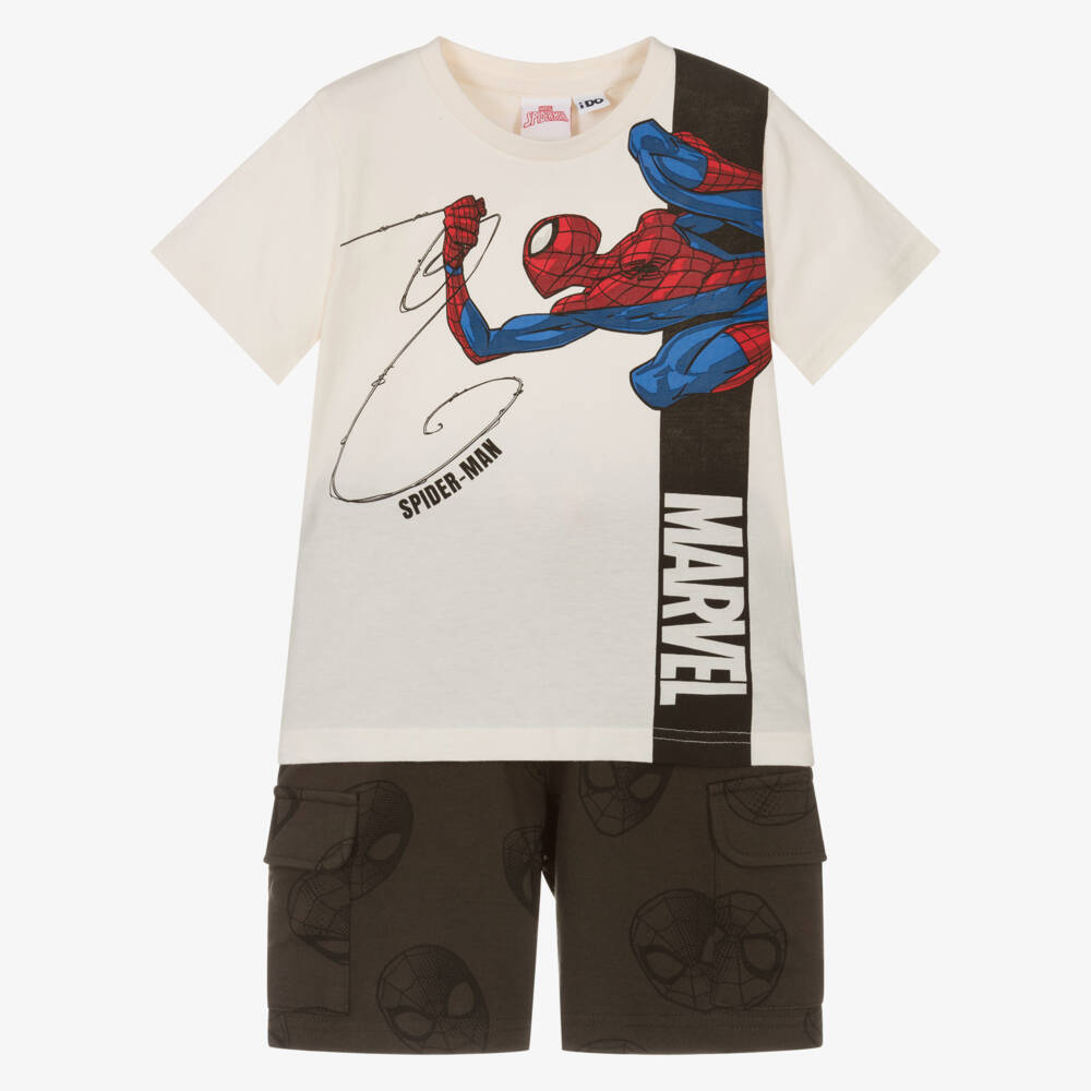 iDO Baby-Boys Marvel Hero Ivory Shorts Ensemble | Childrensalon Outlet
