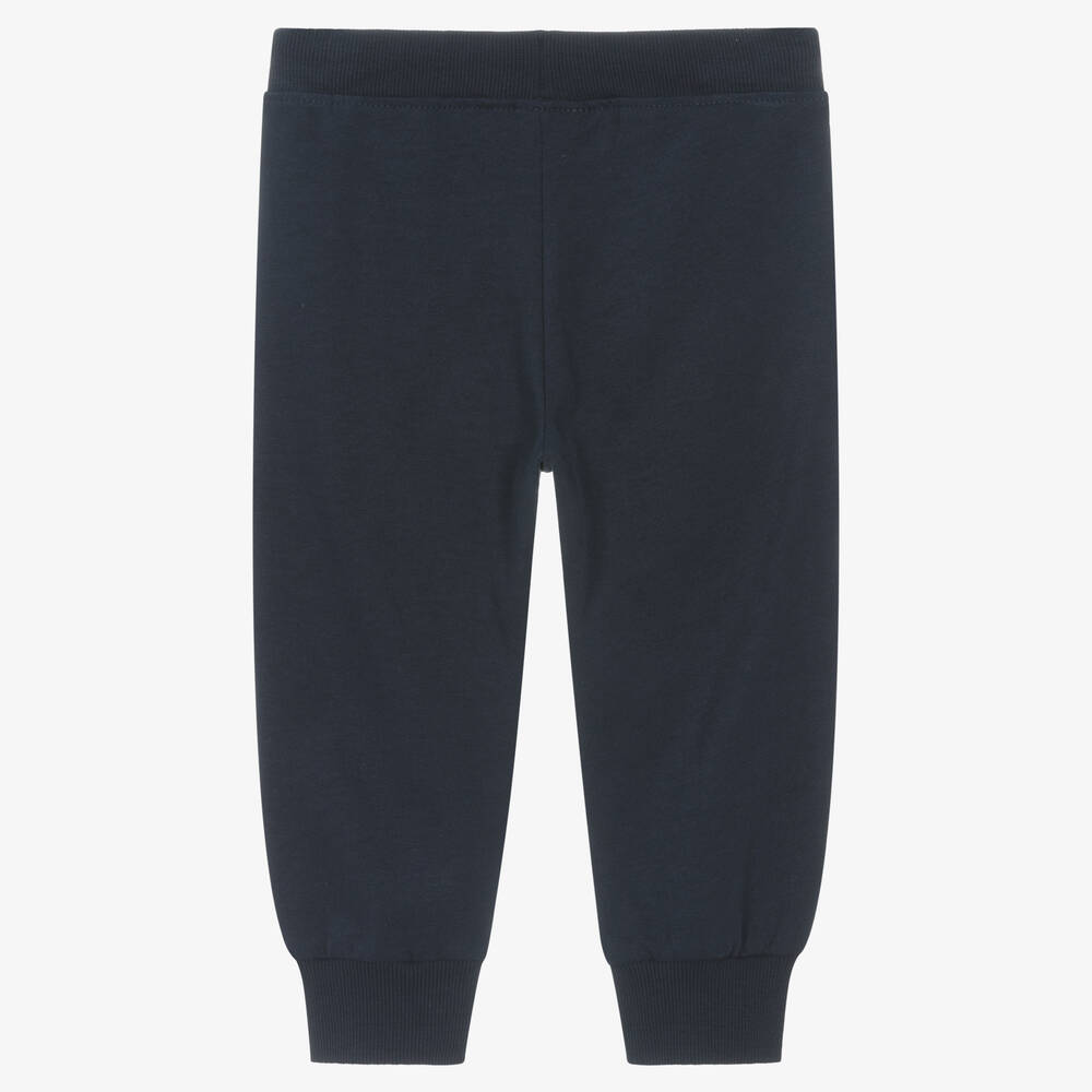 iDO Baby-Boys Navy Blue Cotton Joggers | Childrensalon Outlet
