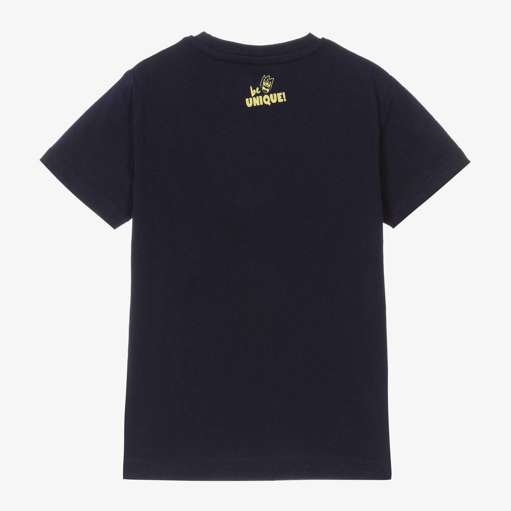 iDO Малыши-Boys Navy Blue Cotton T-Shirt | Childrensalon Outlet