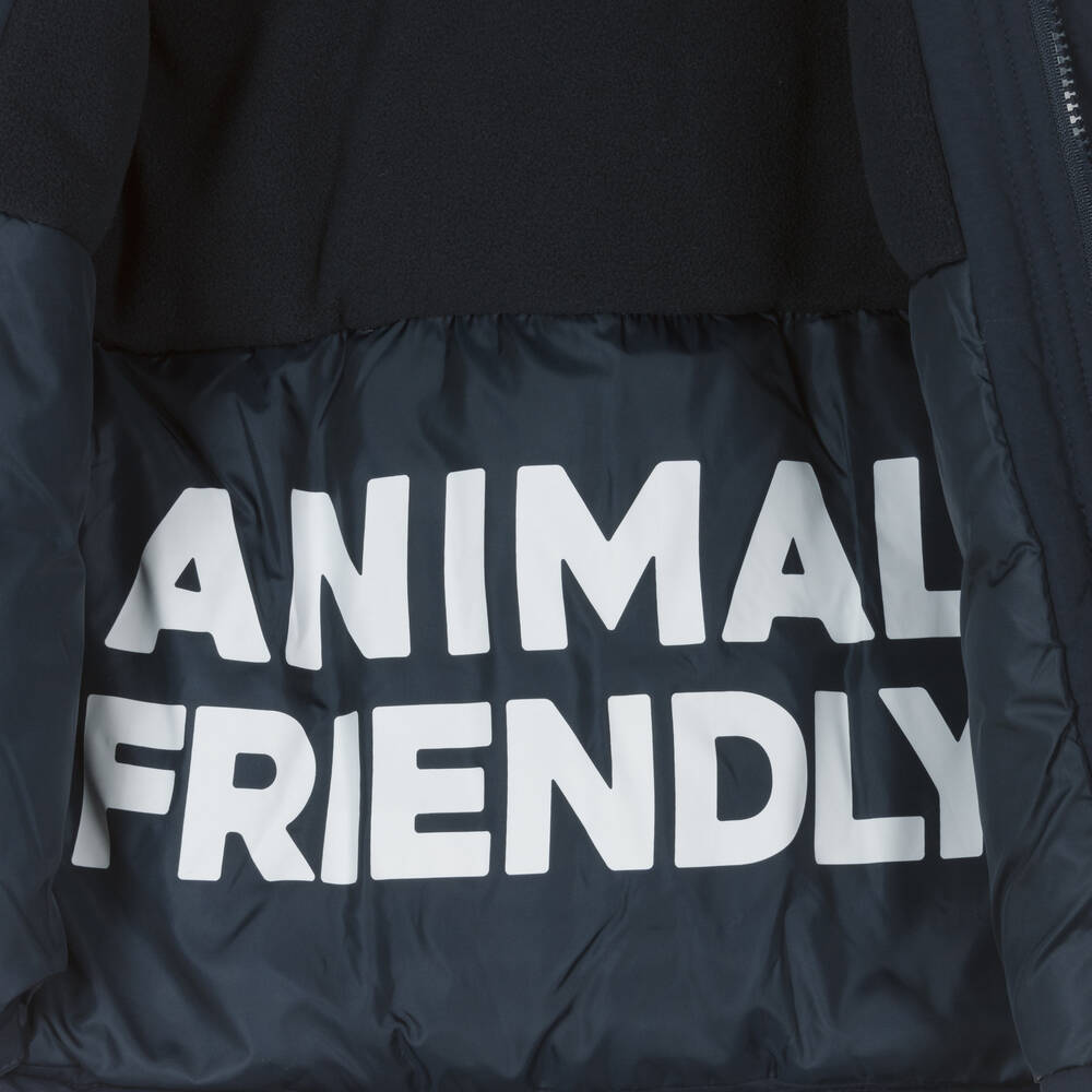 iDO Baby-Boys Navy Blue Hooded Parka Coat | Childrensalon Outlet