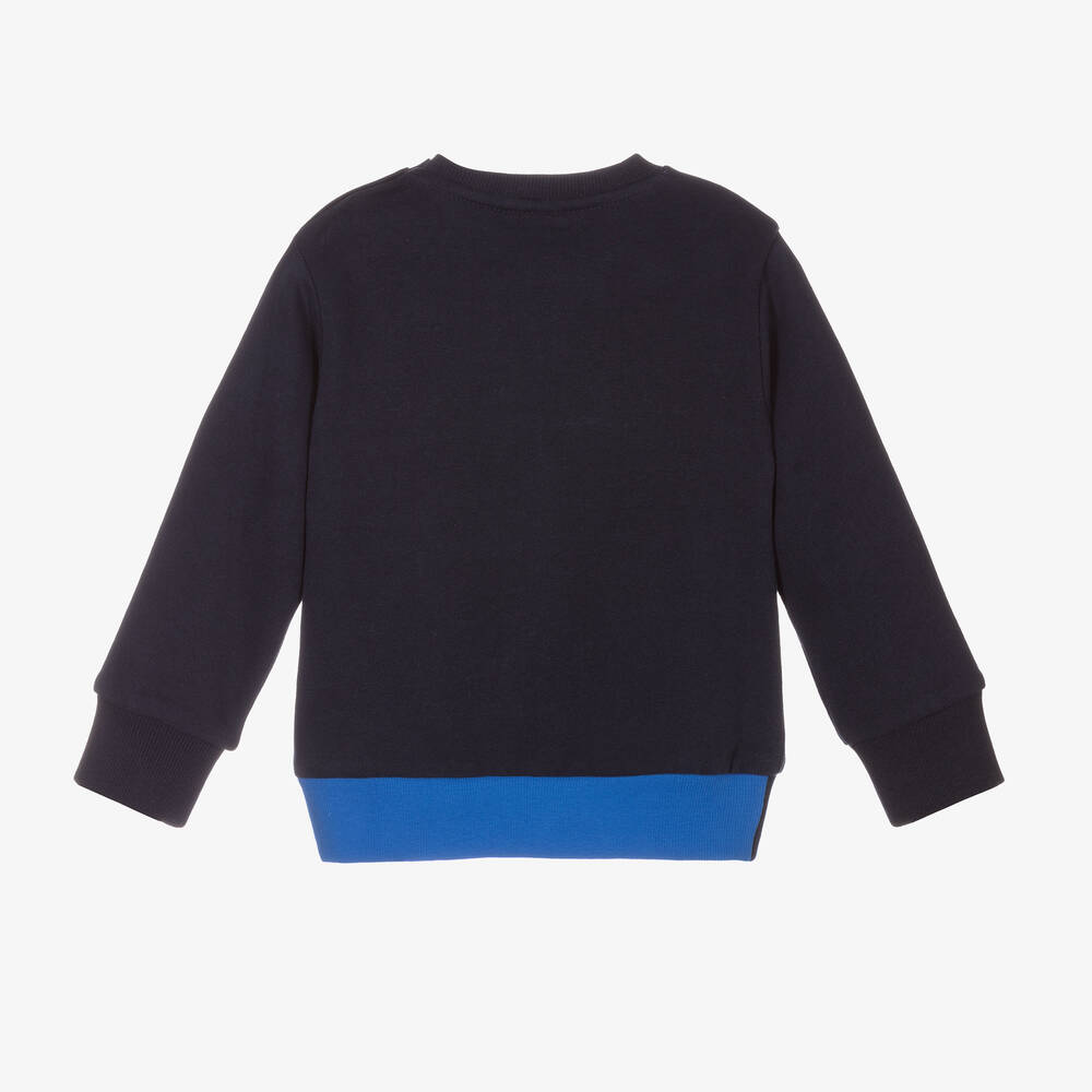 iDO Baby-Boys Navy Blue Sweatshirt | Childrensalon Outlet