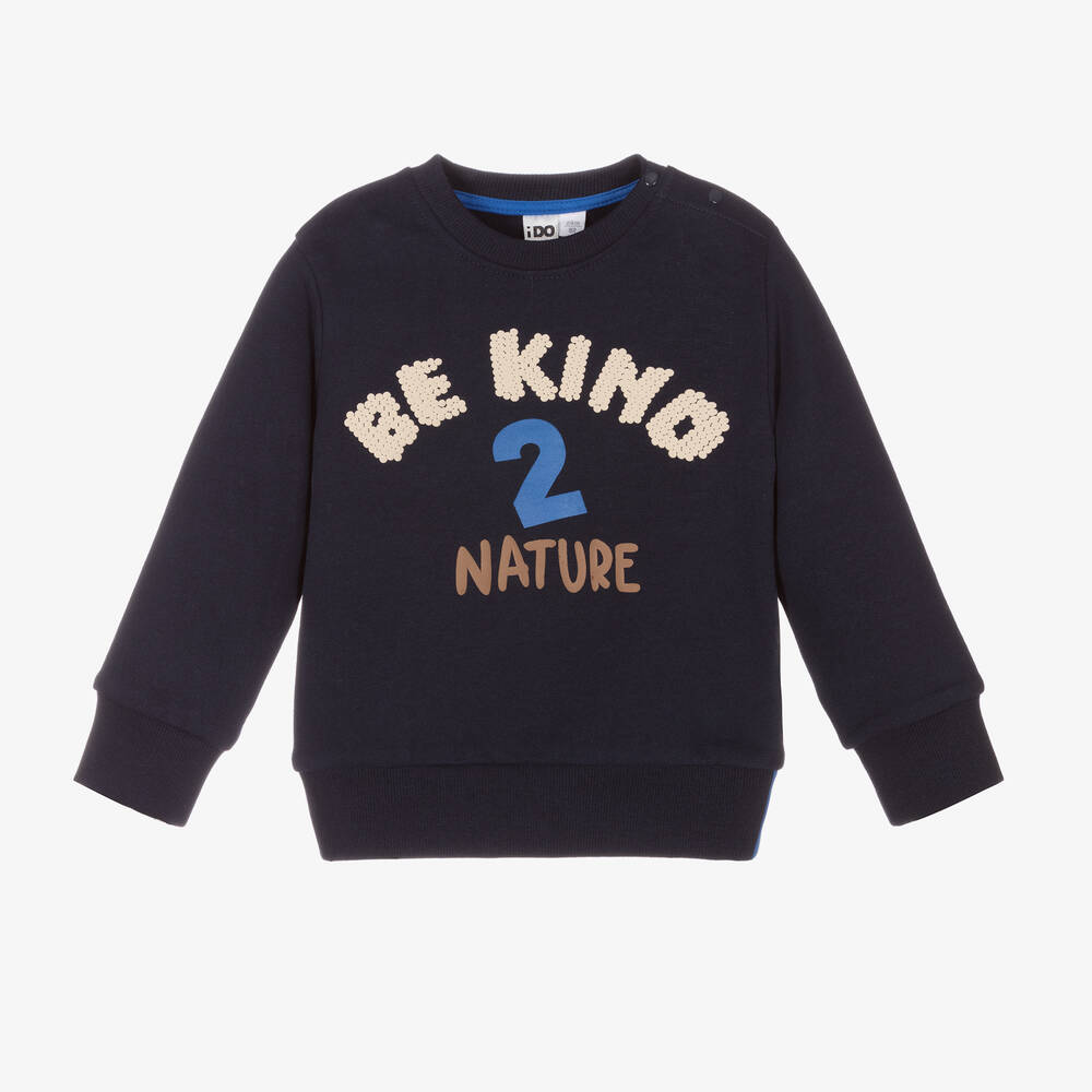 Navy blue sweatshirt kids sales