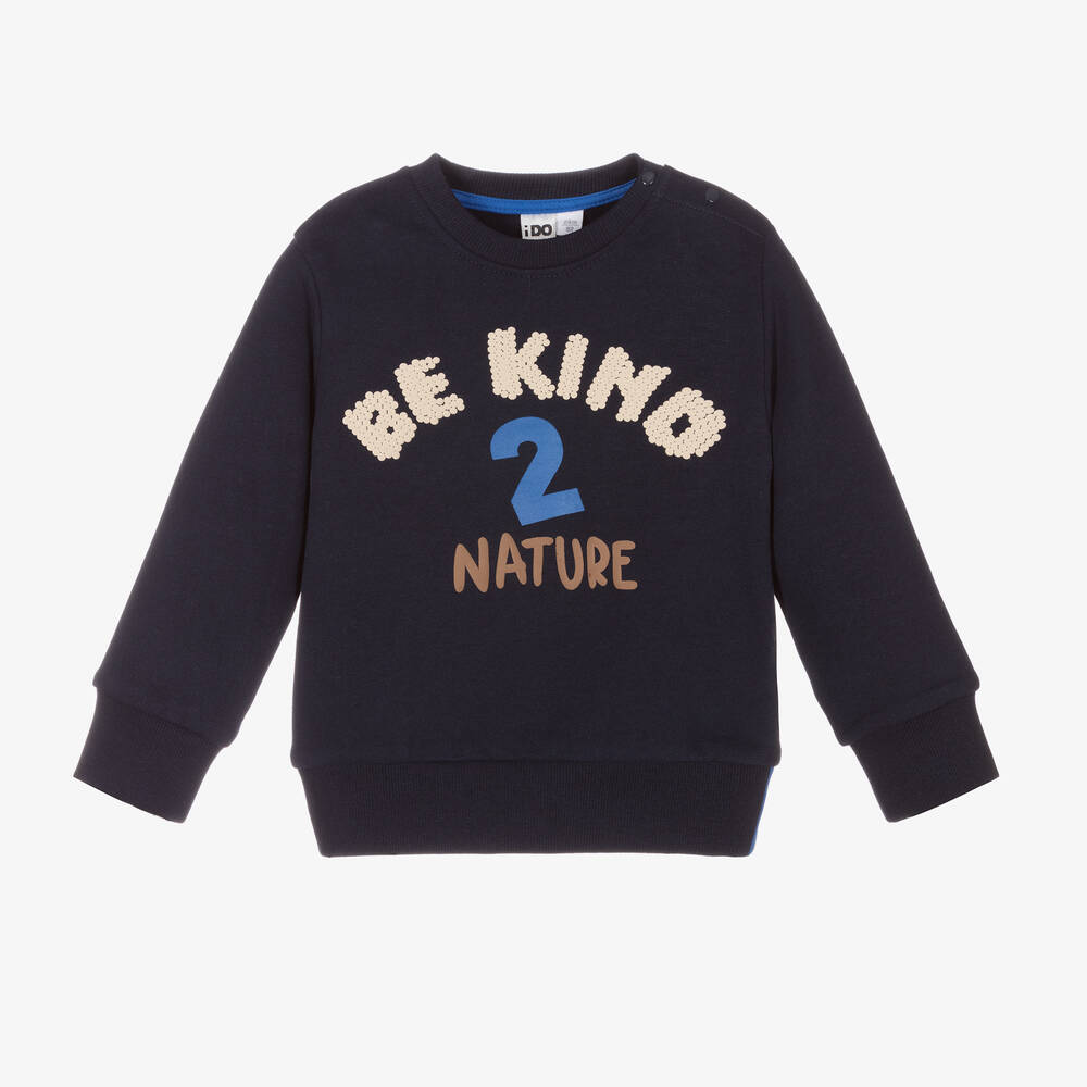 iDO Baby - Sweat bleu marine garçon | Childrensalon