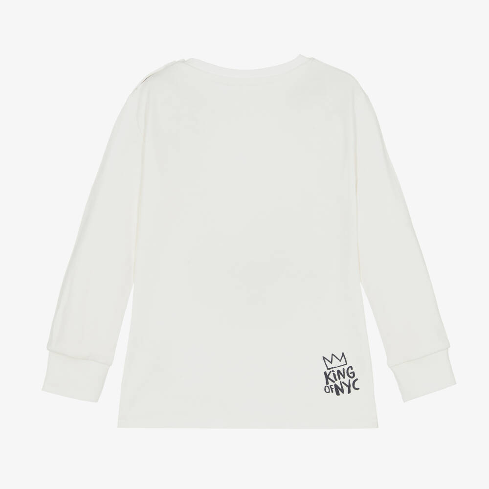 iDO Baby-Boys Off-White Dino Adventure Tee | Childrensalon Outlet