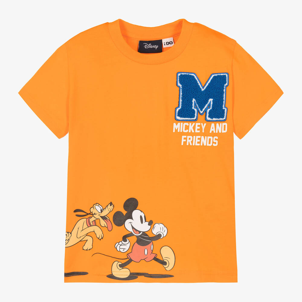 iDO Baby Boys Orange Cotton Disney T Shirt Childrensalon Outlet