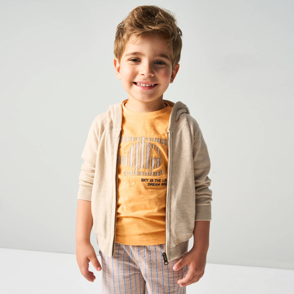 iDO Baby-Boys Orange Sky Limit Tee | Childrensalon Outlet