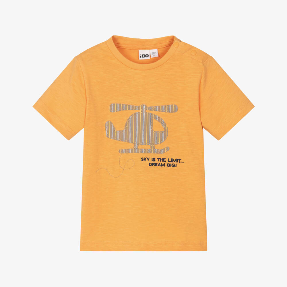 iDO Baby-Boys Orange Sky Limit Tee | Childrensalon Outlet