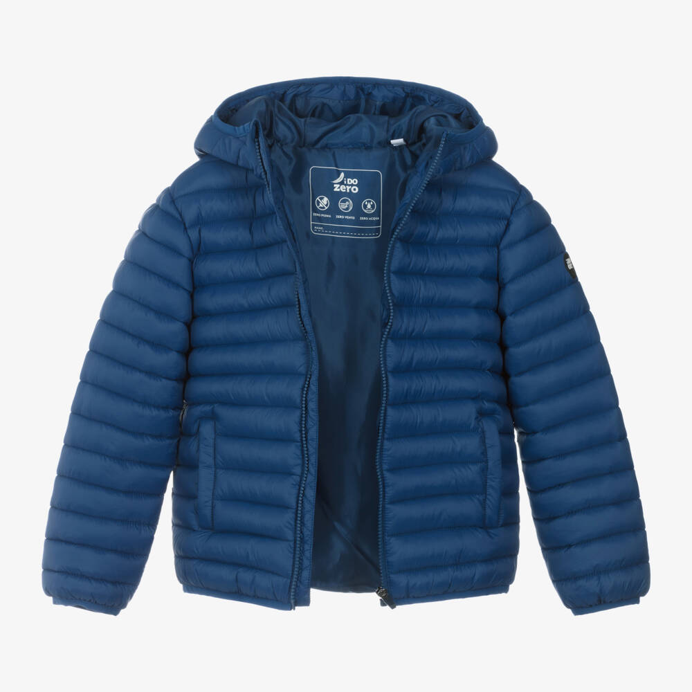 iDO Junior-Boys Quilted Hooded Jacket | Childrensalon Outlet