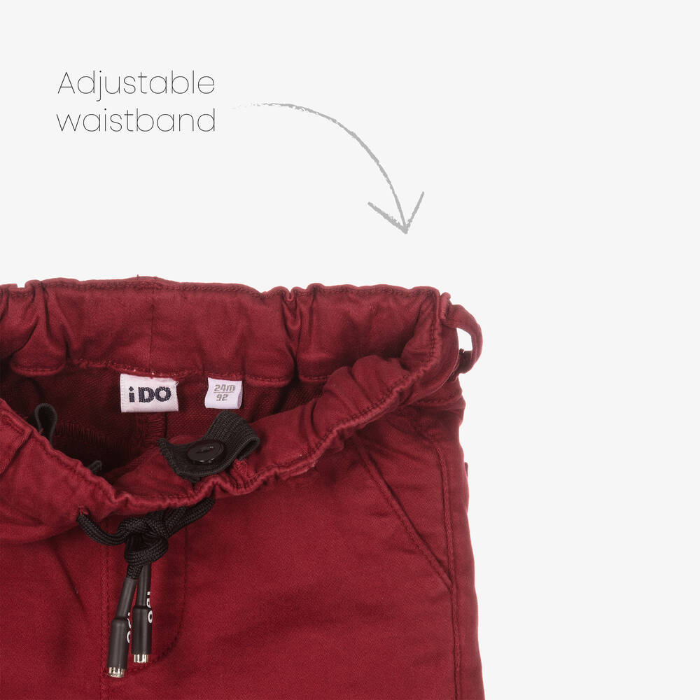 iDO Baby-Boys Red Chino Trousers | Childrensalon Outlet