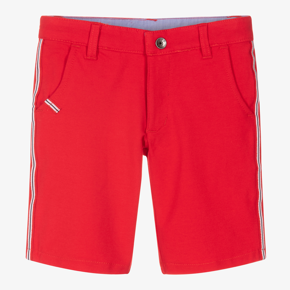 iDO Baby - Boys Red Cotton Shorts | Childrensalon