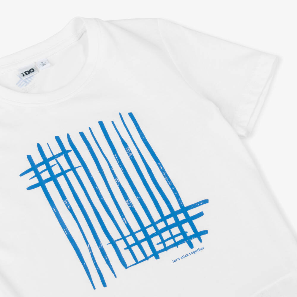 iDO Junior-Boys Soft Cotton White Tee | Childrensalon Outlet