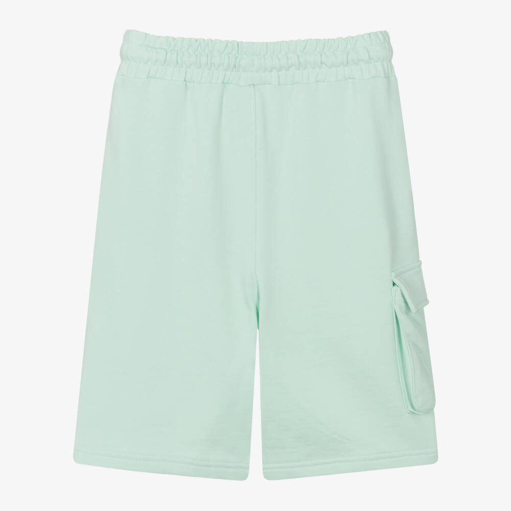 iDO Junior-Boys Soft Green Cargo Shorts | Childrensalon Outlet