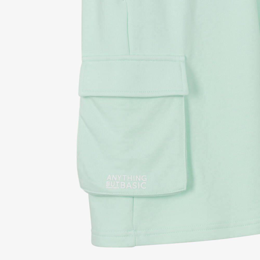iDO Junior-Boys Soft Green Cargo Shorts | Childrensalon Outlet