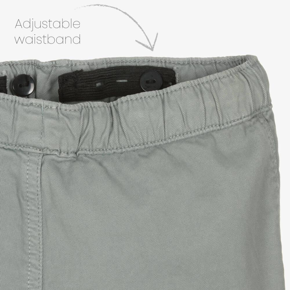 iDO Baby-Boys Soft Green Cargo Trousers | Childrensalon Outlet