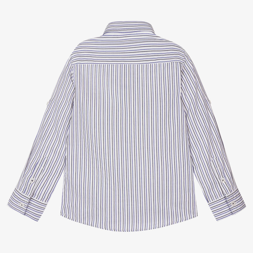 iDO Baby-Boys Striped Cotton Shirt | Childrensalon Outlet